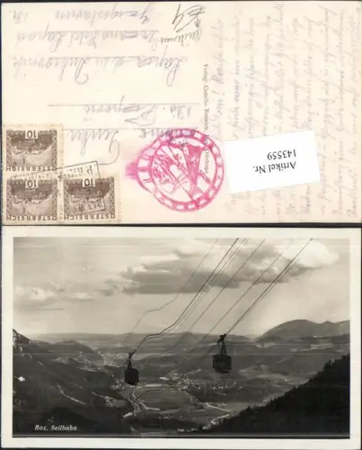 143559,Rax Seilbahn Bergbahn Reichenau