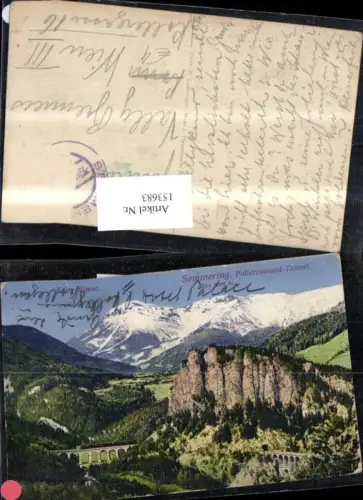 153683,Semmering Polleroswand Tunnel Kalte Rinne Viadukt Semmeringbahn Eisenbahn