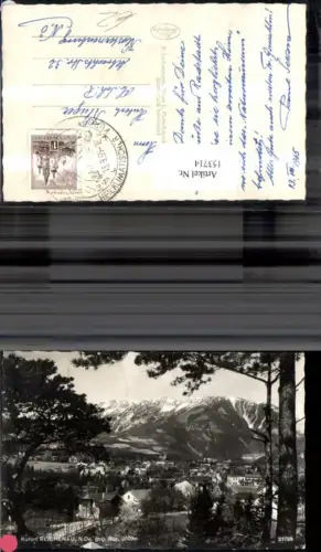 153714,Reichenau geg. Rax Ansicht m. Bäumen 1965