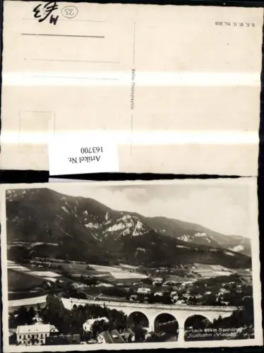 163700,Payerbach Südbahn Viadukt Semmeringbahn Eisenbahn