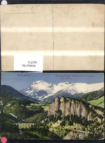 163771,Semmering Polleroswand Tunnel Kalte Rinne Semmeringbahn Viadukt Eisenbahn