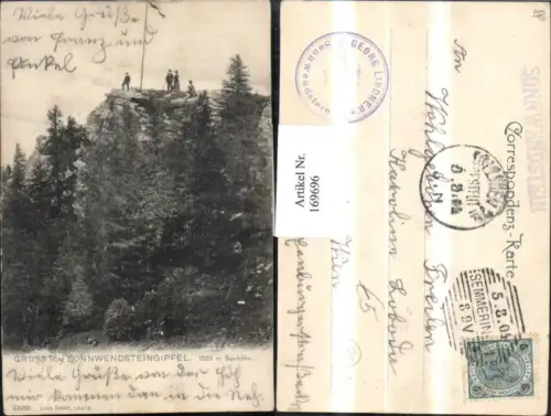 169696,Neunkirchen Gruß vom Sonnenwendsteingipfel