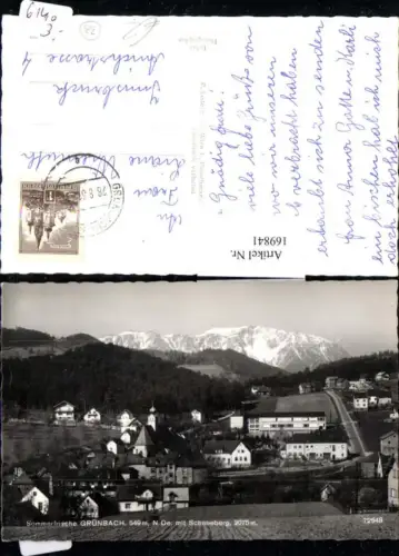 169841,Grünbach Totale m. Schneeberg