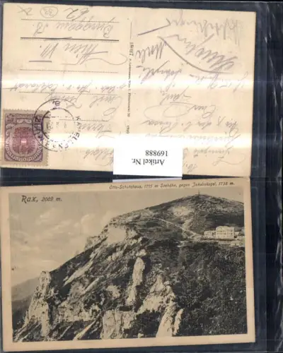 169888,Rax Otto Schutzhaus gegen Jakobskogel