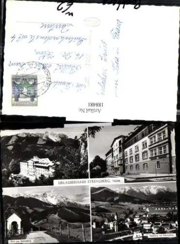 188481,Urlaubshaus Strengberg b. Puchberg Totale Blick geg. Schneeberg Mehrbildkarte