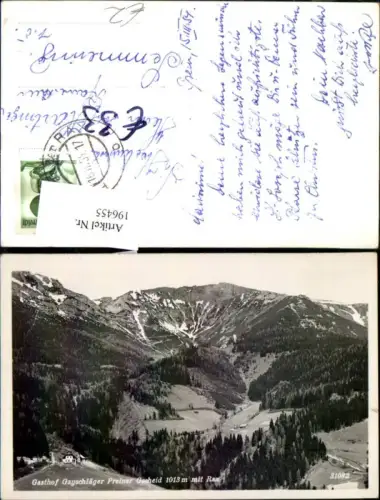 196455,Gasthof Gayschläger Preiner Gscheid m. Rax