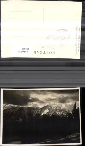 214490,Foto Ak Schneeberg i. Gewitterstimmung Puchberg pub L. Schuhmann