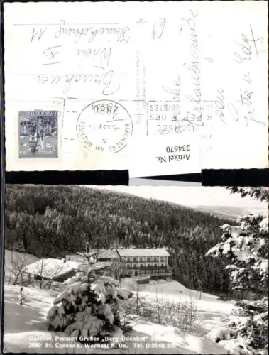234670,Gasthof Pension Gruber Berg-Ödenhof b. St. Corona am Wechsel Winterbild