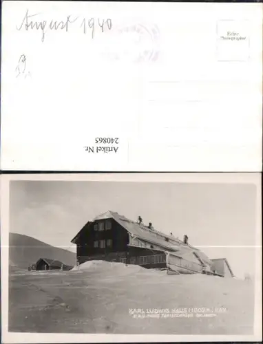 240865,Karl Ludwig Haus b. Prein an d. Rax Winterbild