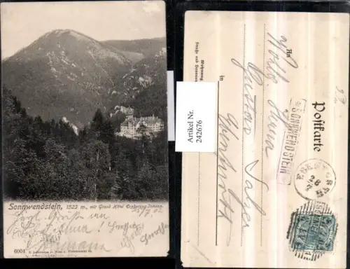 242676,Semmering Sonnwendstein m. Grand Hotel Erzherzog Johann