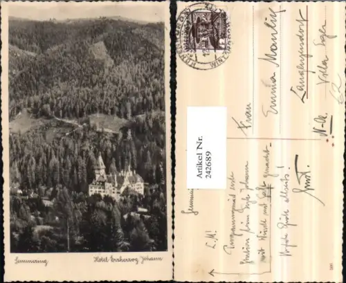 242689,Semmering Hotel Erzherzog Johann