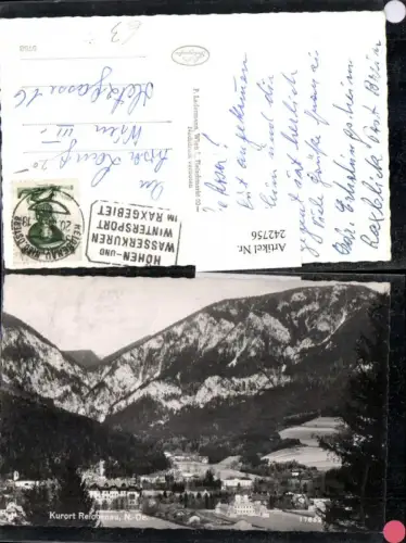 242756,Reichenau an d. Rax Teilansicht