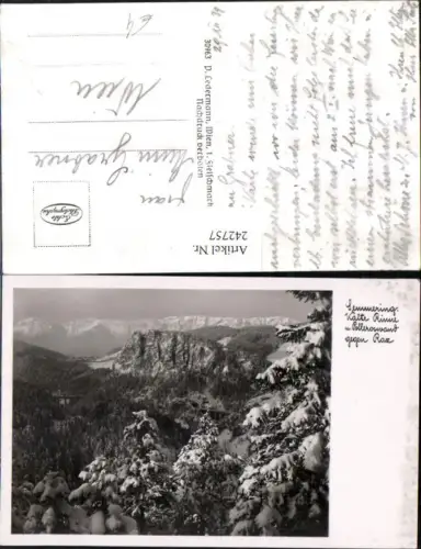 242757,Semmering Kalte Rinne u. Polleroswand geg. Rax