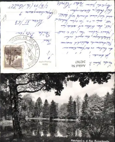 242767,Reichenau an d. Rax Kurparkmotiv