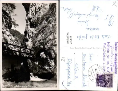 250658,Johannesbachklamm Klamm Partie b. Würflach