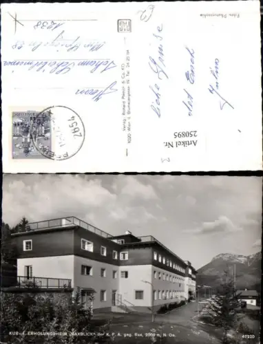 250895,Kur- und Erholungsheim Raxblick geg. Rax b. Reichenau