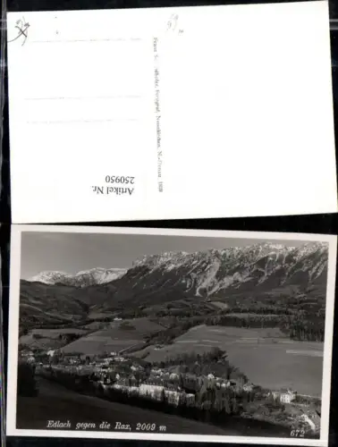 250950,Edlach b. Reichenau Totale geg. d. Rax