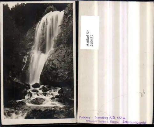 260637,Sebastian-Wasserfall b. Puchberg am Schneeberg