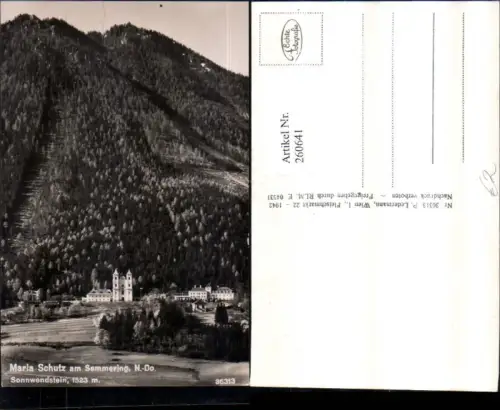 260641,Maria Schutz am Semmering Kirche m. Sonnwendstein