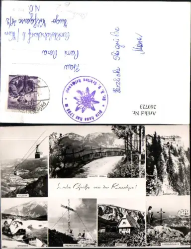 260723,Raxalpe Seilbahn Bergstation Seehütte Freiheitskreuz Ottohaus Habsburghaus b. Reichenau