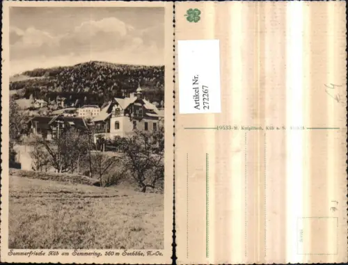 272267,Küb am Semmering Teilansicht