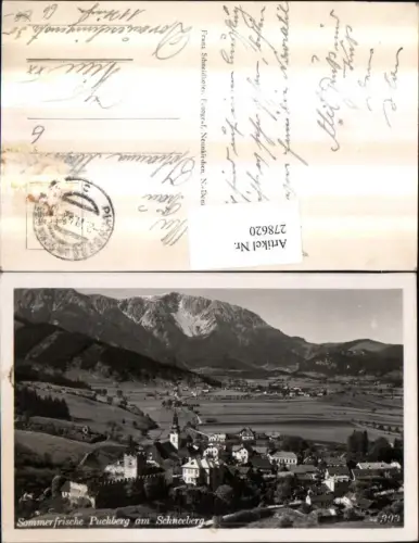 278620,Puchberg am Schneeberg Totale Bergkulisse