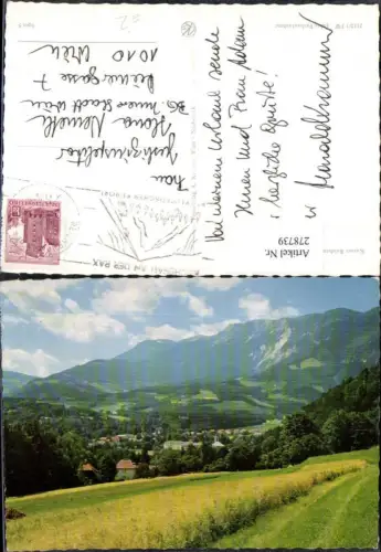 278739,Reichenau an d. Rax Teilansicht Bergkulisse
