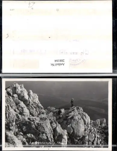 288184,Rax Am Gretchensteig Felsen Bergsteiger b. Prein