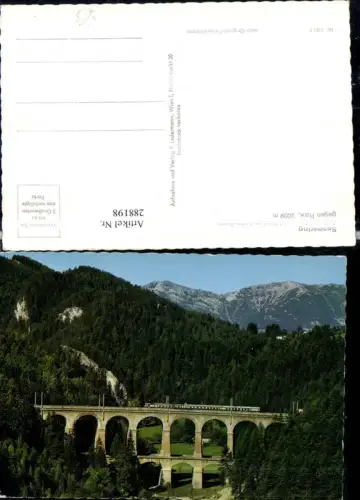 288198,Semmering Adlitzgraben u. Viadukt Kalte Rinne Semmeringbahn geg. Rax