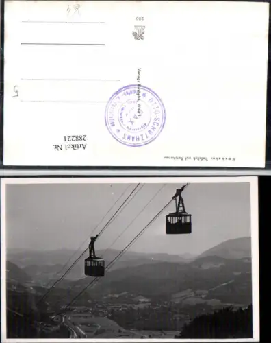 288221,Raxbahn Seilbahn Tiefblick auf Reichenau Totale