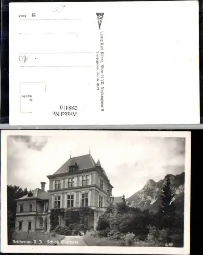 288410,Reichenau an d. Rax Schloss Wartholz