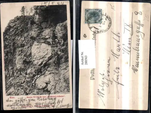 288563,Rax Große Leiter in d. Teufelsbadstube b. Reichenau