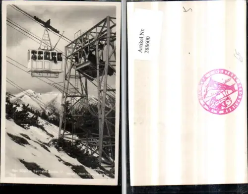 288600,Rax Seilbahn Stütze Bergkulisse Winterbild b. Reichenau