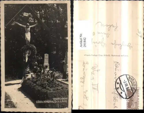 291842,Kranichberg Grab d. Kardinal Dr. F. G. Piffl
