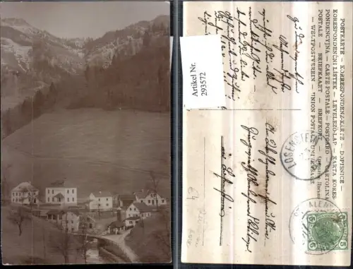 293572,Reichenau an d. Rax Teilansicht Volksschule Brücke
