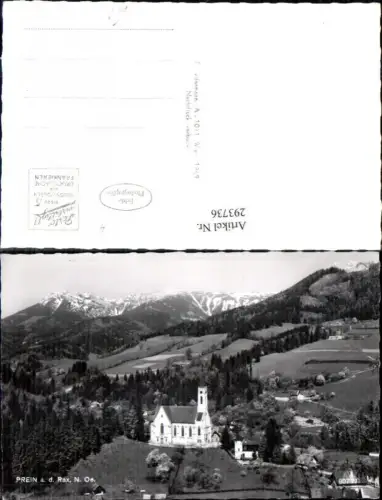293736,Prein an d. Rax Kirche m. Raxalpe Bergkulisse
