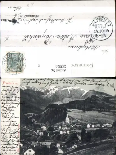 293826,Prein an d. Rax Totale Bergkulisse