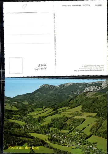 293827,Prein an d. Rax Totale geg. Preiner Gschaid u. Rax Heukuppe Bergkulisse