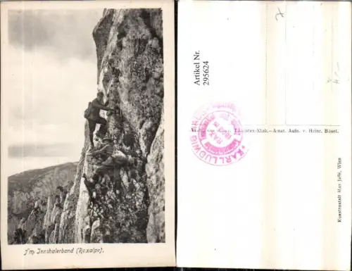 295624,Raxalpe Am Inntalerband b. Naßwald Schwarzau Bergsteiger Kletterer