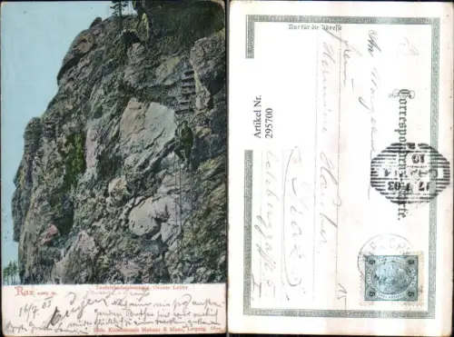 295700,Rax Teufelsbadstubensteig Große Leiter b. Reichenau