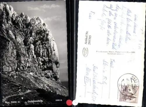 295705,Rax Gretchensteig Partie Felsen b. Prein Reichenau