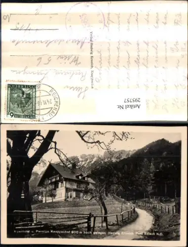 295757,Alpenhotel u. Pension Knappenhof b. Edlach Reichenau