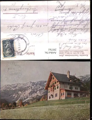295761,Touristenhaus Knappenhof b. Edlach Reichenau an d. Rax Bergkulisse