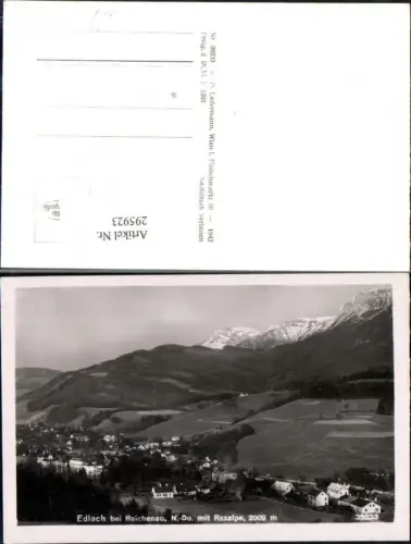 295923,Edlach b. Reichenau Totale m. Raxalpe Bergkulisse