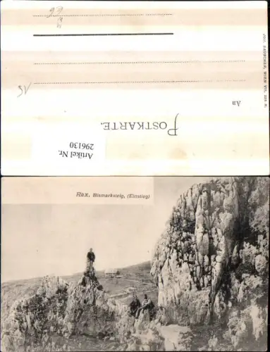 296130,Rax Bismarksteig Einstieg Berghütte b. Reichenau Prein Bergsteiger