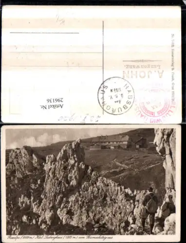 296136,Raxalpe Karl Ludwig-Haus vom Bismarksteig Berghütte b. Reichenau