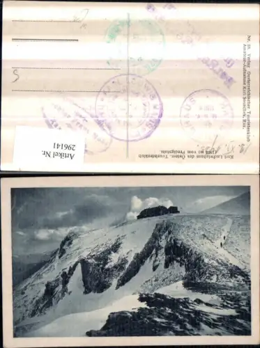 296141,Karl Ludwig-Haus auf der Rax Berghütte b. Reichenau Winterbild