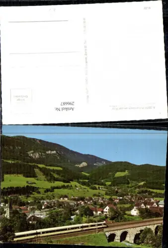 296687,Payerbach an d. Rax Totale Viadukt Eisenbahn