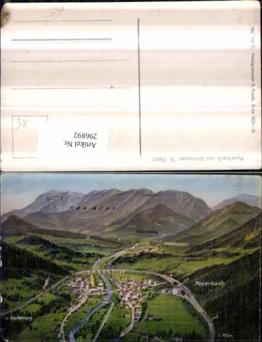 296892,Payerbach Totale m. Reichenau Viadukt Bergkulisse