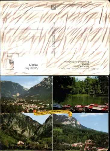 297009,Reichenau an d. Rax Totale Teich im Kurpark Thalhof Schneedörfl Mehrbildkarte